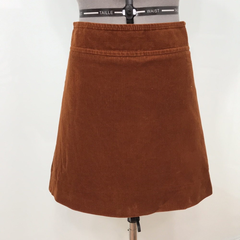 J Crew corduroy skirt brow 2P